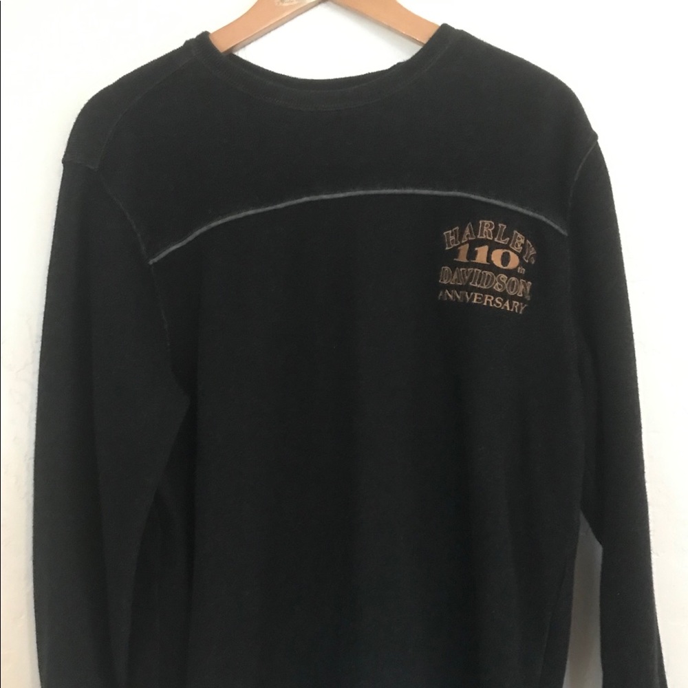 EUC Men’s Harley Davidson Dark Grey Sweater Size L